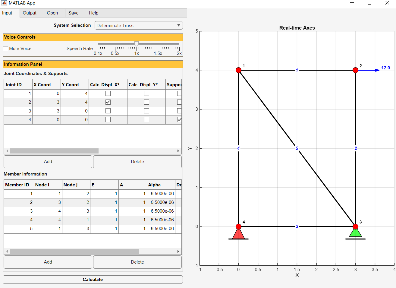 Figure 10.19: Input Tab of User-Friendly Application