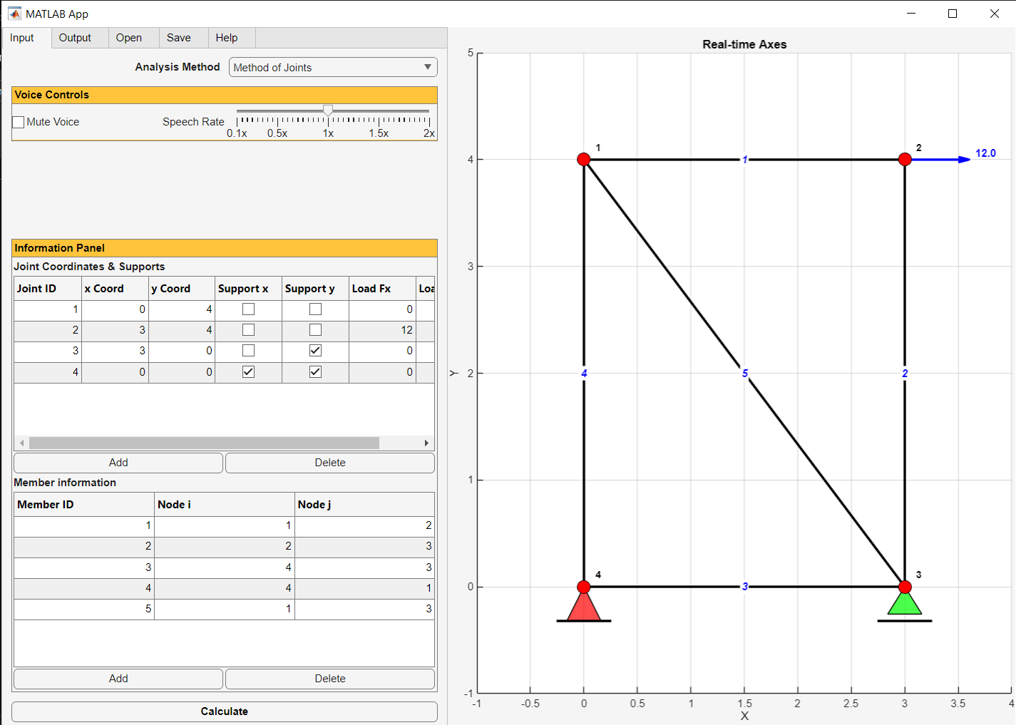 Figure 6.16: Interactive App Input Tab